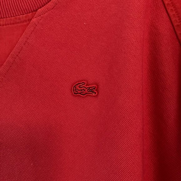 Lacoste Alligator Long Sleeve Red T-Shirt Dress - Size 42 EU/10 USA - New w/Tags - Picture 8 of 13